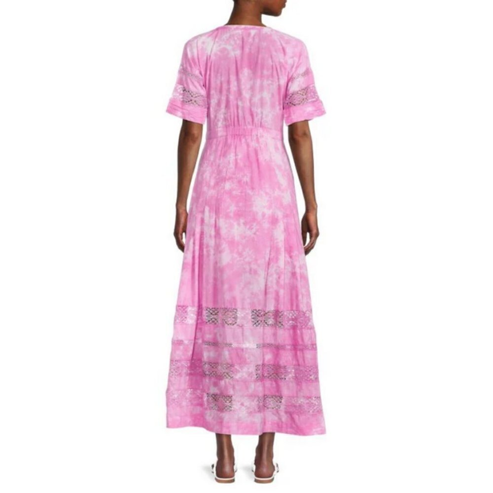 💕LOVESHACKFANCY💕 Edie Midi Dress ~ Begonia Hand Dye Medium M NWT - Picture 8 of 16